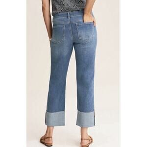 J. Jill Dark Wash Women Jean Genuine Fit Boot Denim Stretch Sz14 24” Inseam NWT